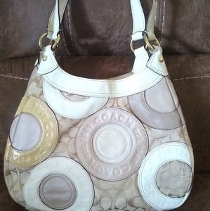 Vintage Coach Purse pierced patchwork
